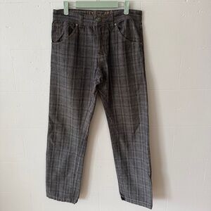 Desigual | Plaid Straight Leg Pants Regular Fit Classic Neutral Everyday | 32"